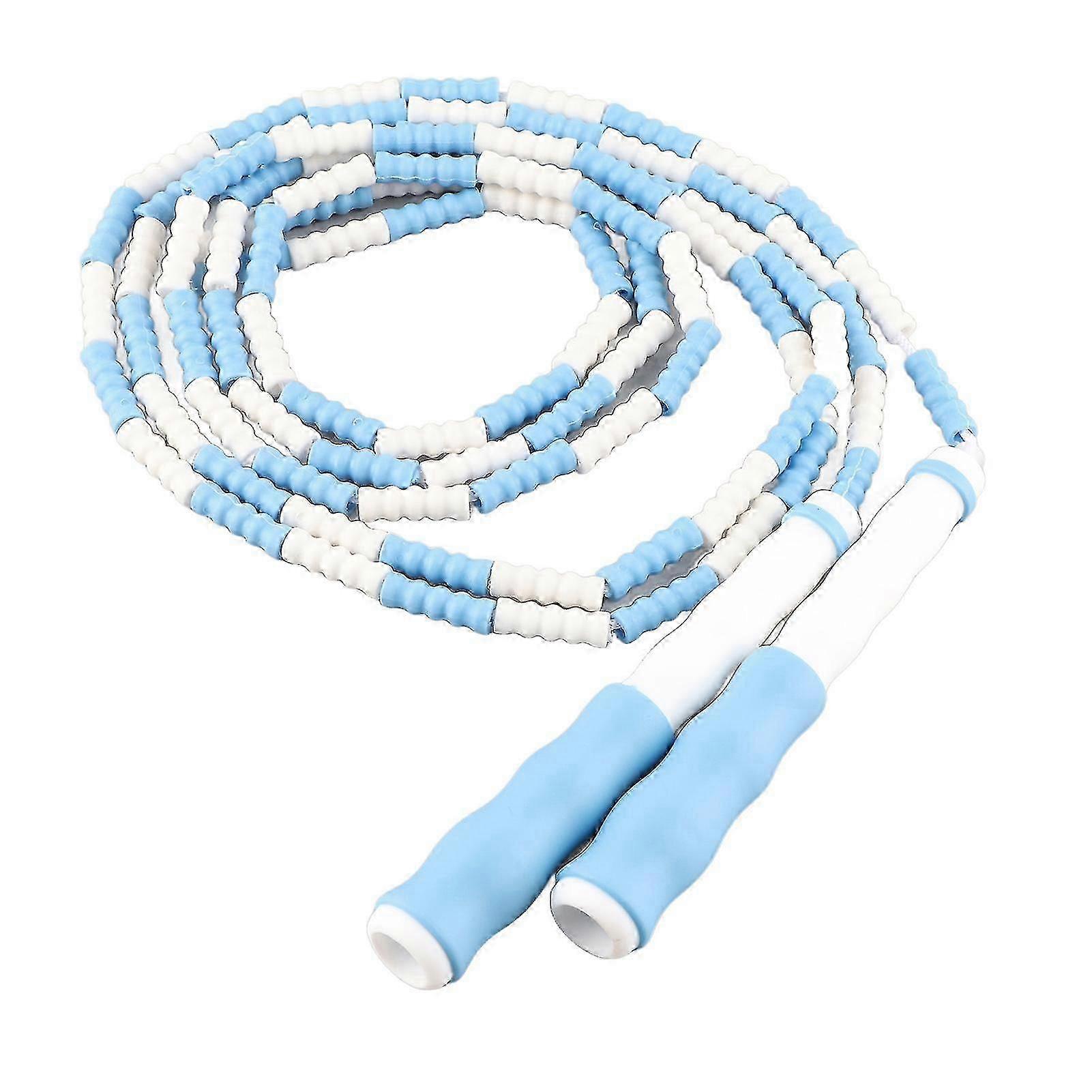 Segmented Jump Rope, Adjustable, Untangled, Flexible PP Plastic, compatible with Kids, Blue