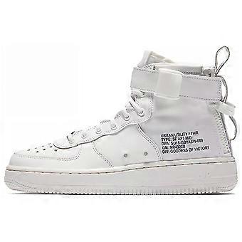 Nike SF Air Force 1 Mid Qs 'Triple White' GS AR0690-100