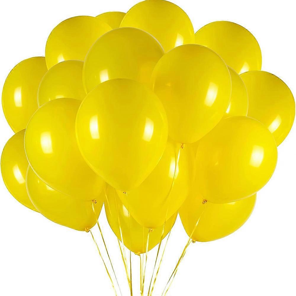 Festive Durable Matte Yellow Balloons