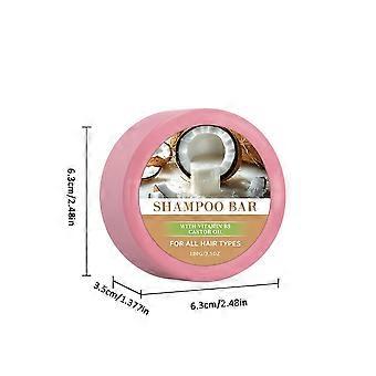 Shampoing solide à l'huile de coco 100 g, savon capillaire solide au romarin et à l'olive pour un nettoyage doux, une hydratation intense et une brillance naturelle
