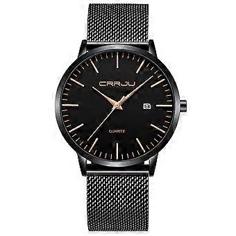 Elegant Slim Analog Quartz Watch for Office and Everyday Use