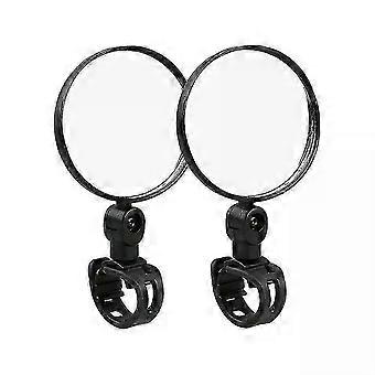 2pcs Universal Bicycle Mirror Handlebar Rearview Mirror Bicycle Motorcycle 360 Rotation Adjustable Riding Cycling Mirror   AJXH