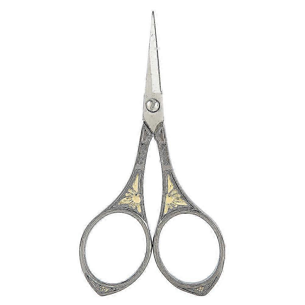 Sunflower Pattern Stainless Steel Embroidery Scissors