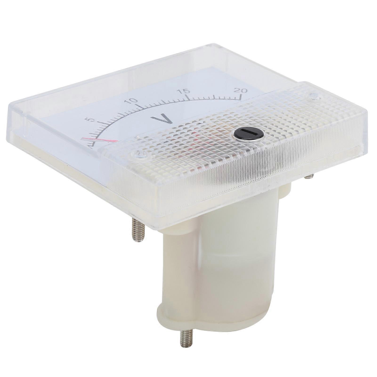85C1 DC 0-20V Pointer Voltmeter DC Voltage Meter Head Electrical Measuring Device