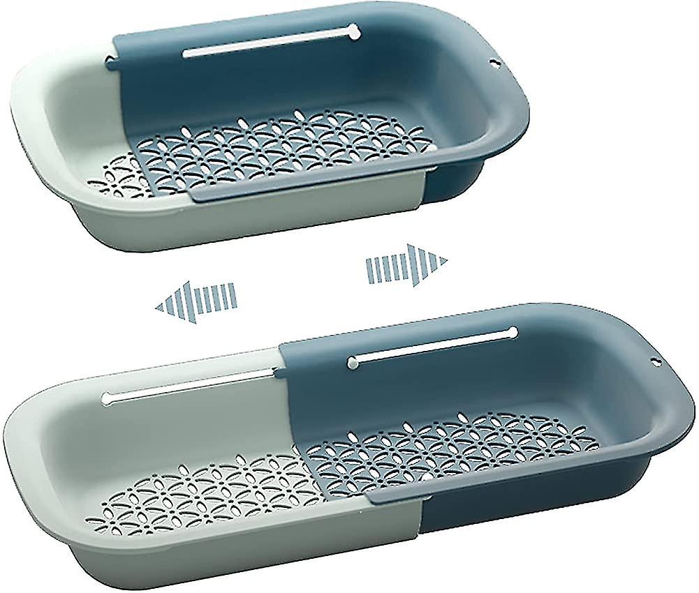 Retractable Colander For Vegetables, Plastic Retractable Sink Drain Basket