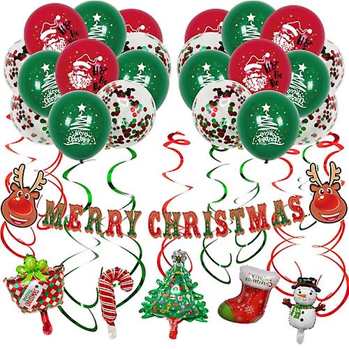 Sd20205 Christmas Party Decoration Balloon Set, Style: Pull Flag 1