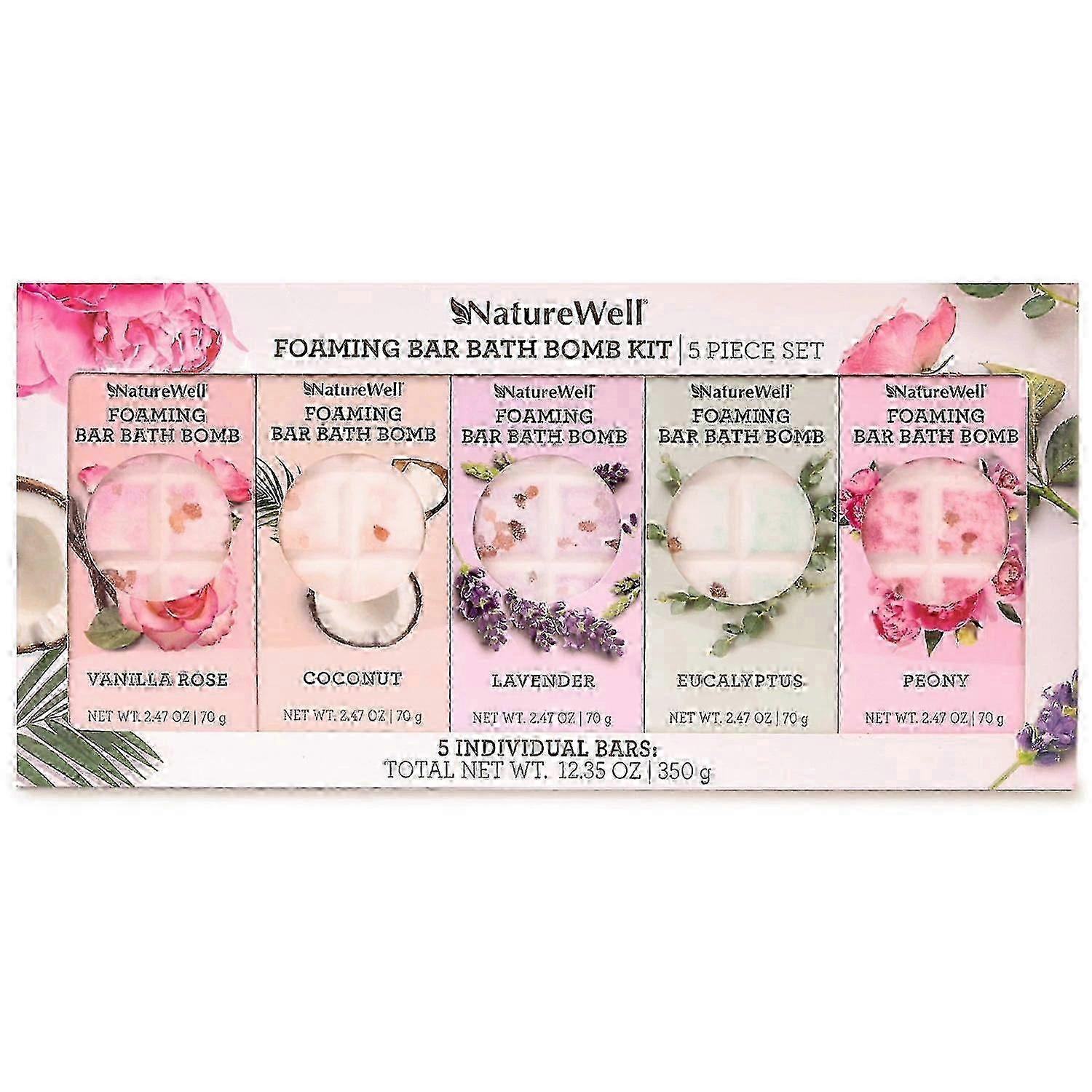 Naturewell Foaming Bath Bomb Kit, 5 Ea