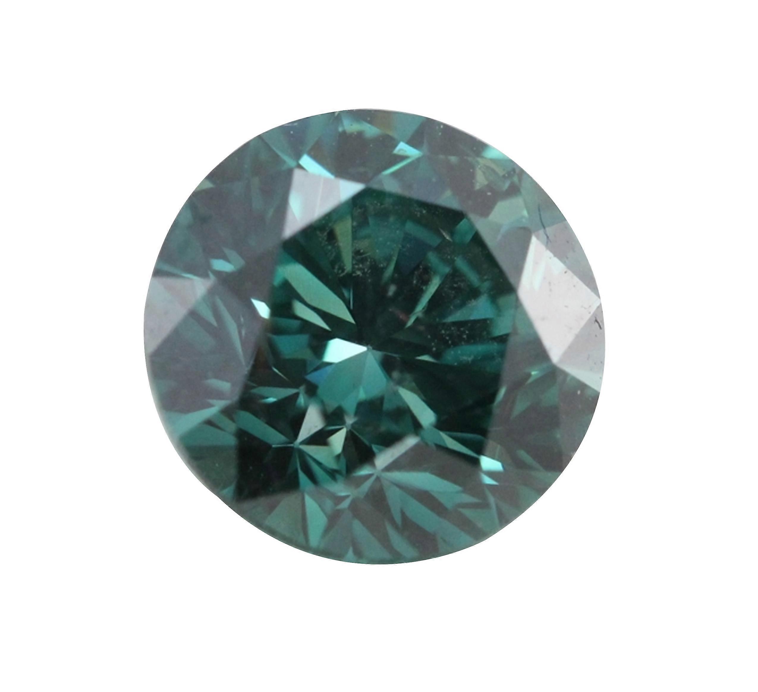 Round Loose Diamond (1.26 Ct, Fancy Intence Blue(Irradiated) Color, Vs2(clarity Enhanced) Clarity) IGL