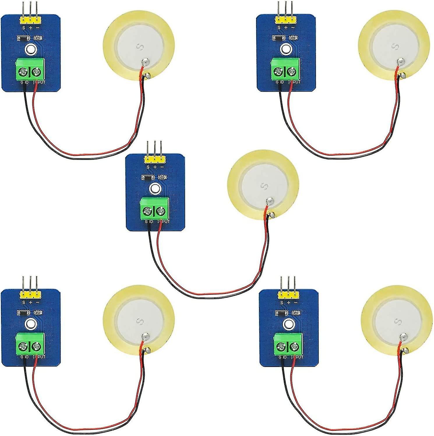 Keramische Analoge Piëzo Vibratie Sensor Module Voor Arduino Diy Kit (5 Stuk Pakket) Ek1952