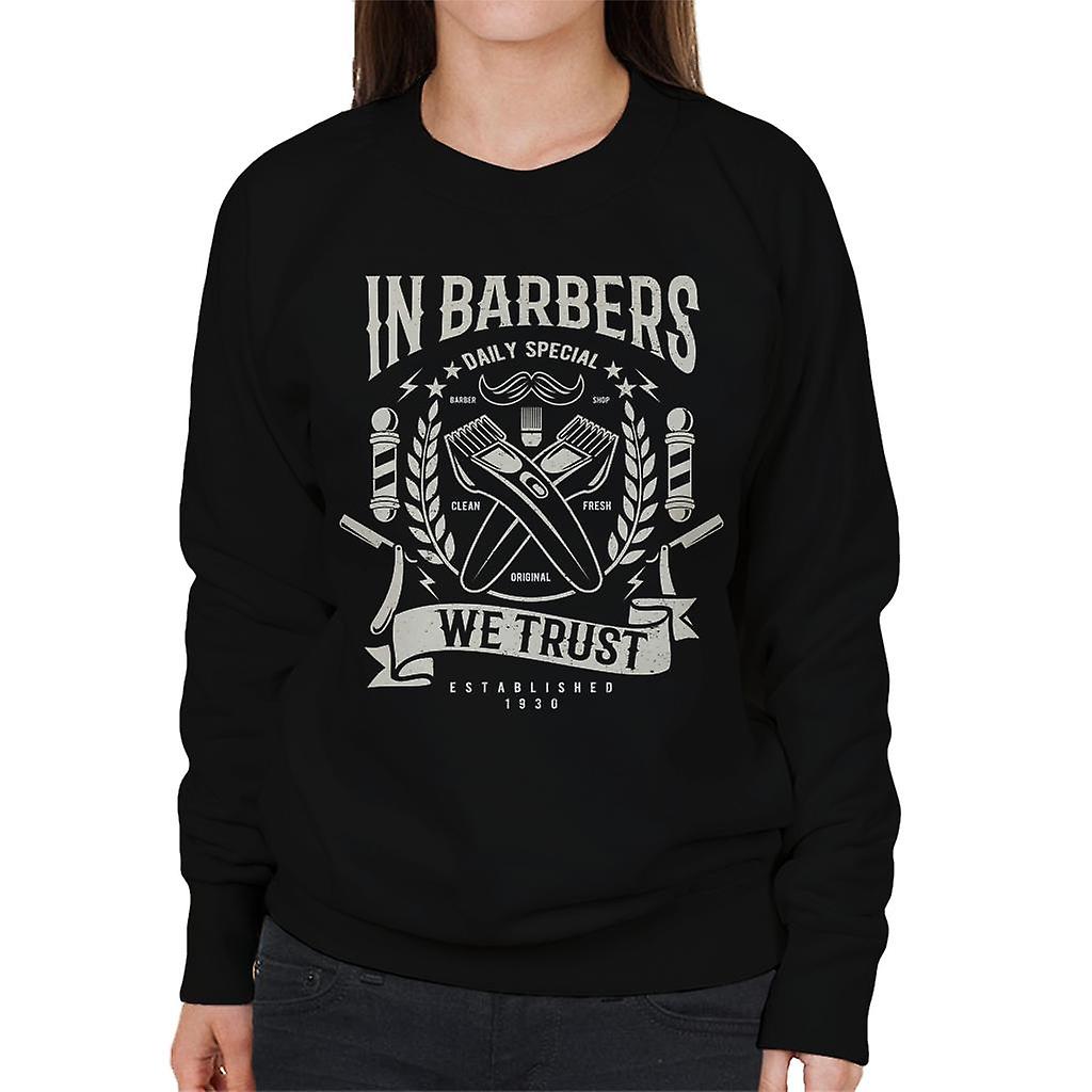 Barberer stoler vi veggmaleri kvinners Sweatshirt