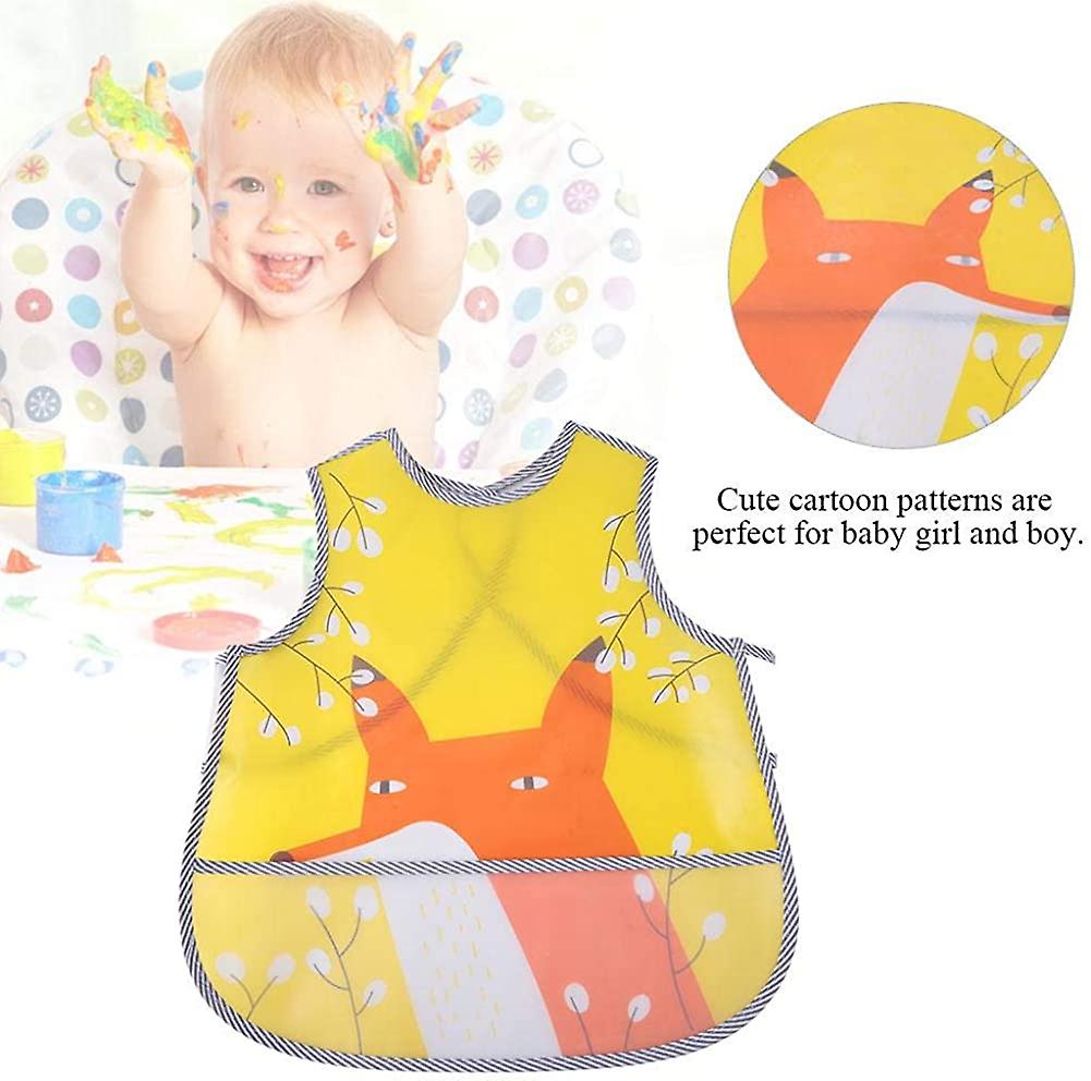 SLOSH Lot De 6 Bavoirs Bébé Imperméables - Bavoir Étanche 0-36 Mois Avec Fermeture Pratique