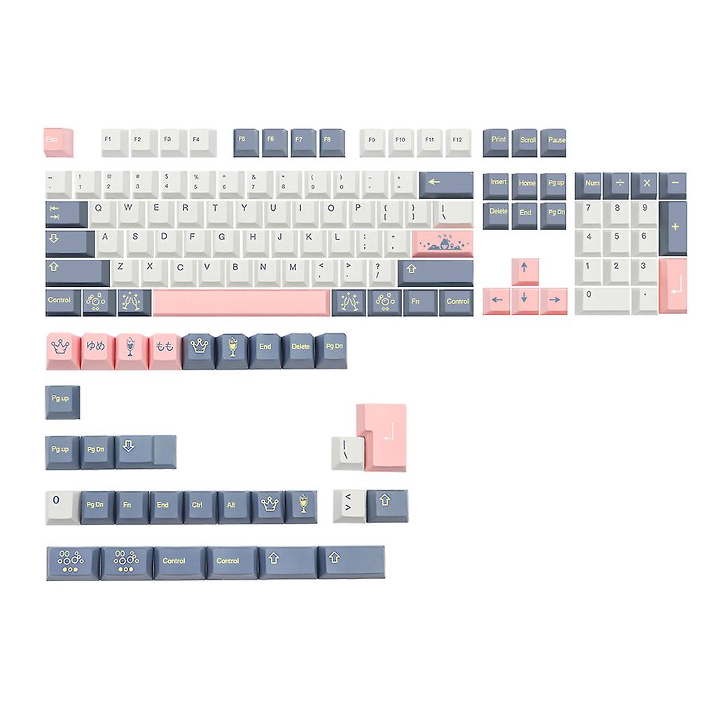 135PCS Momo Yume Keycap PBT Cherry Profile Standard Sublimation Process Keycap