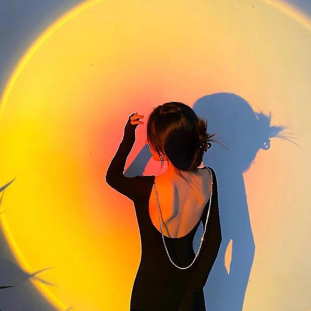 Sunset Lamp Led Net Red Rainbow Lamp Projector Floor Lamp