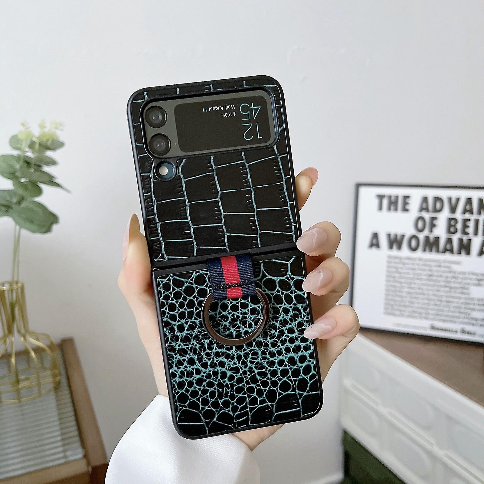 Crocodile Texture Leather Case  For Samsung Galaxy Z Flip4