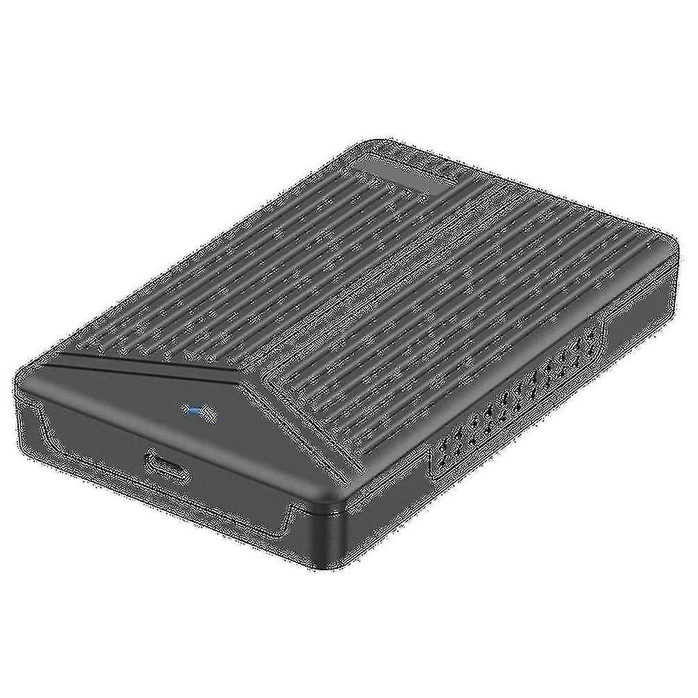 2x 2.5 Inch Hard Drive Enclosure Usb3.1 Computer Notebook Mobile Ssd Enclosure Support 15mm Hard Dr