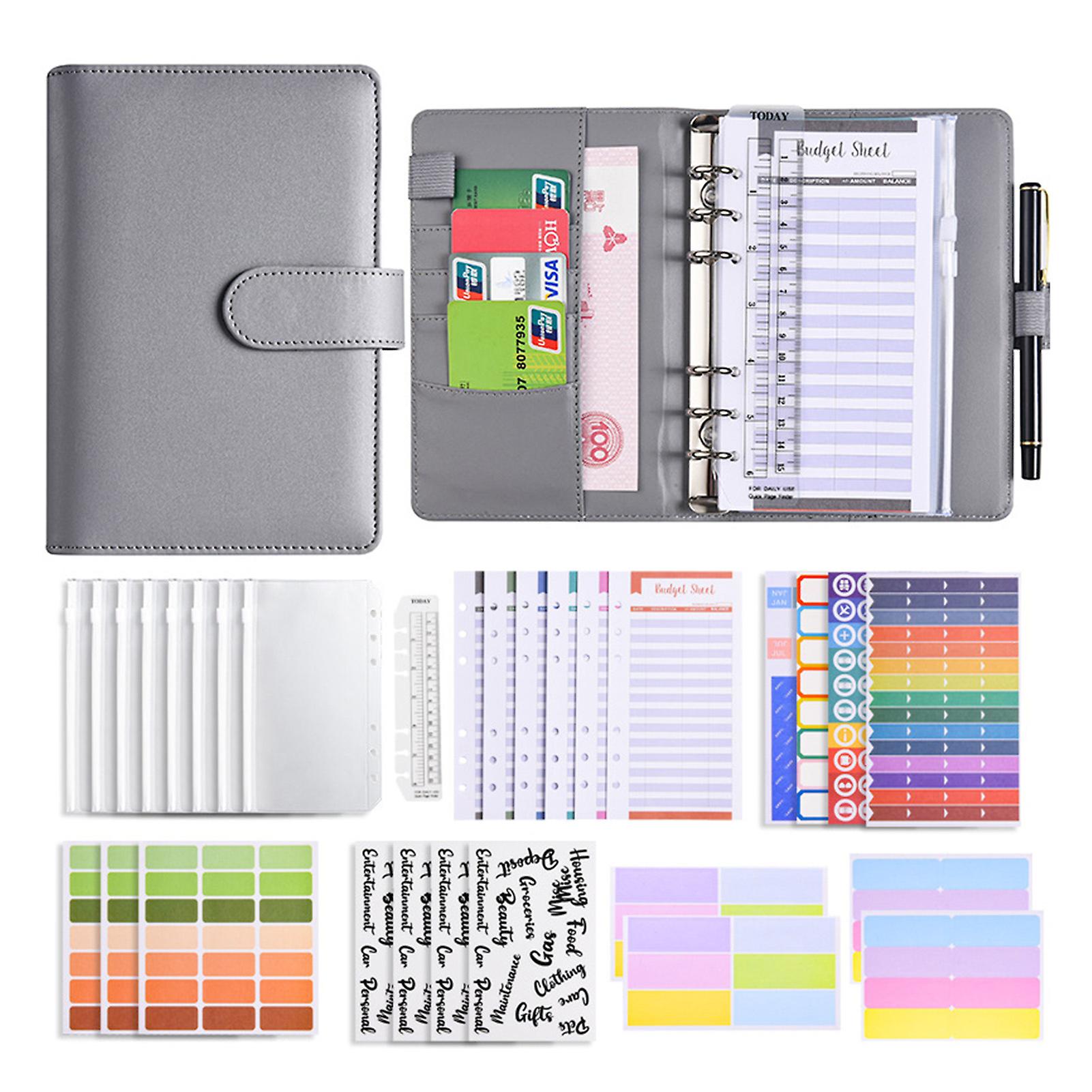Envelope Challenges Notebook Portable Loose-leaf Budgets Planner Book Multipurpose Handwriting Handbook