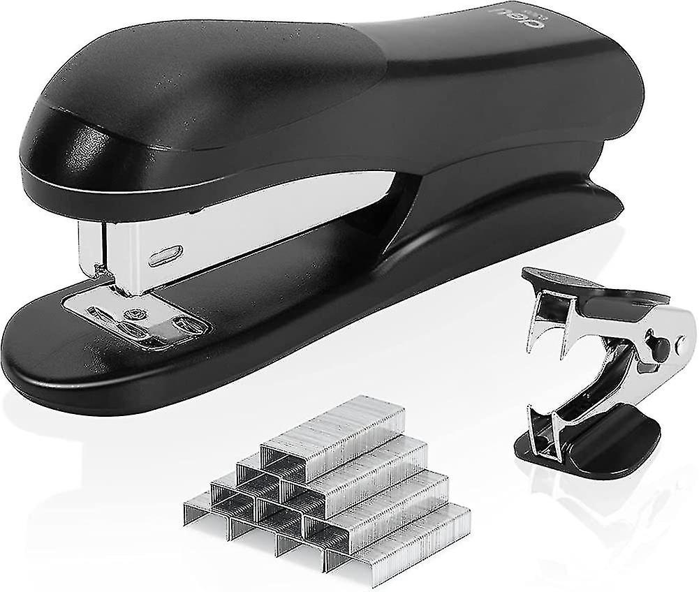 Stapler, Table Stapler With 640 Staples, Office Stapler, 25 Sheets Capacity Stapler Set, Black