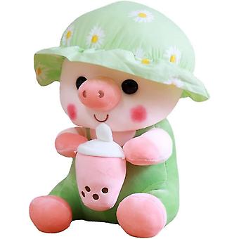 9'' Stuffed Animals Pig Plush Dolls Green Cute Piggy Plushie Toys For Girls Boys