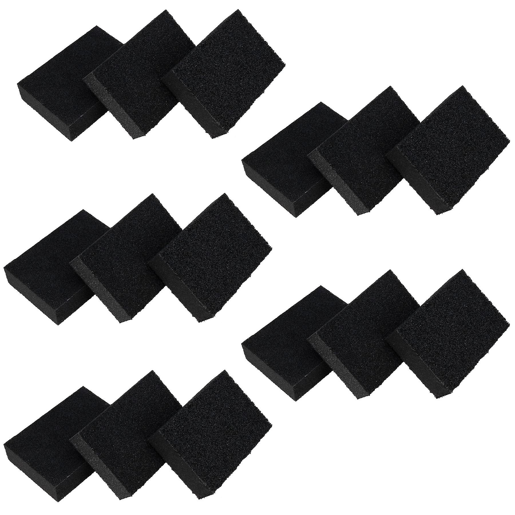 Foam Sponge Sanding Blocks 60 80 120 Mixed Grit Abrasive Wet + Dry 15 Pack