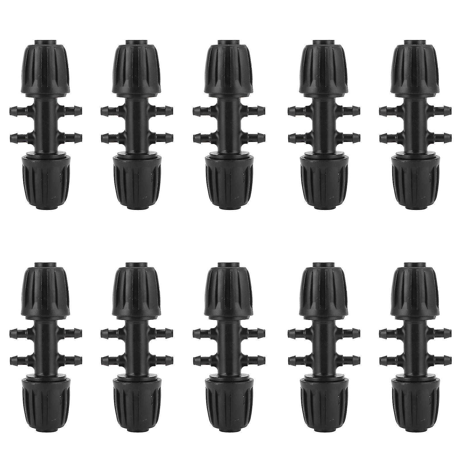10pcs Barbed Reducer Fittings for 16mm Tube to 4/7 Adapter Garden Irrigation Accessories