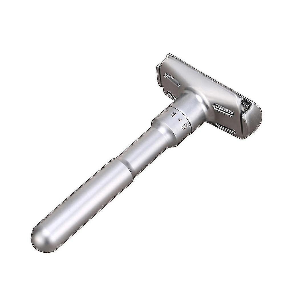 Verstelbaar Scheermes Double Edge Scheermes (zilver) (1 stuks)