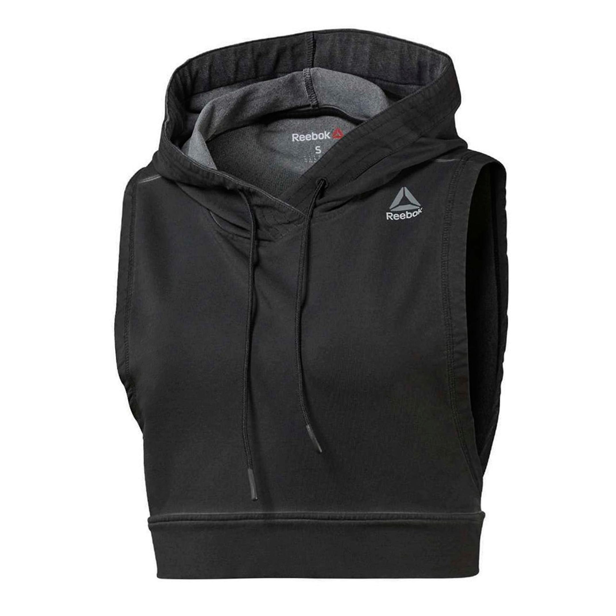 Reebok Womens Combat Glory Hoodie Training Vest Black BR0325