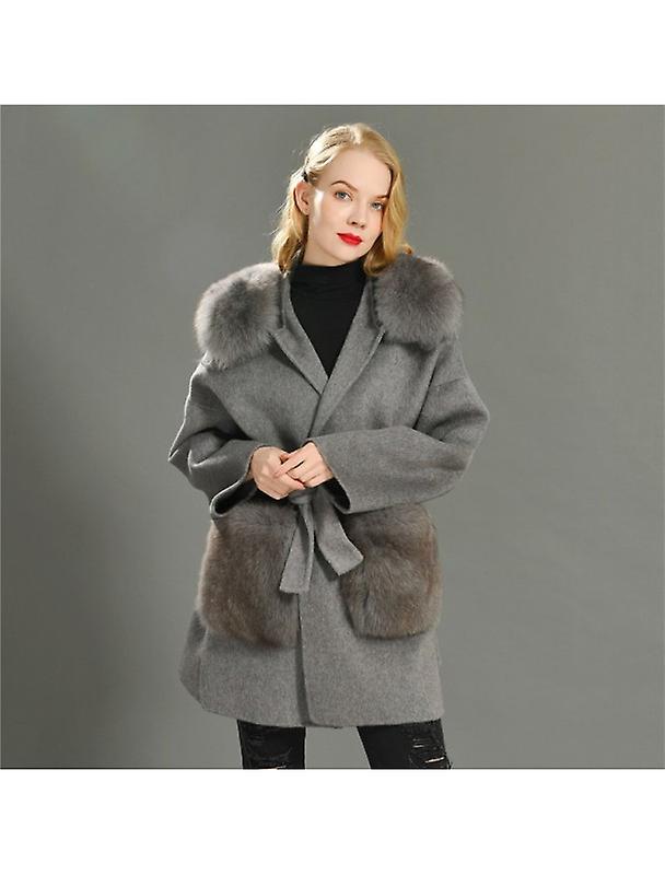 Sanna Wool Coat With Fur Collar