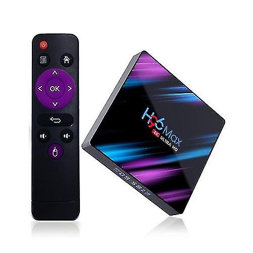مشغلات وسائط منزلية متعددة الوظائف H96 Max Smart Android 10.0 Tv Box Rk3318 رباعي النواة 64 بت Uhd 4K Vp9 H.265 4 جيجابايت / 64 جيجابايت