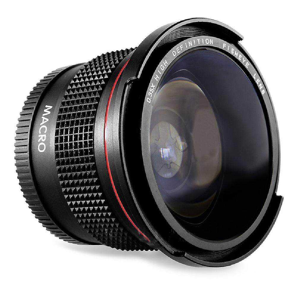 Universal 58MM 0.35X Detachable Macro Fisheye Lens Wide Angle For Canon SLR DSLR Rebel T7 T7i T6i T6