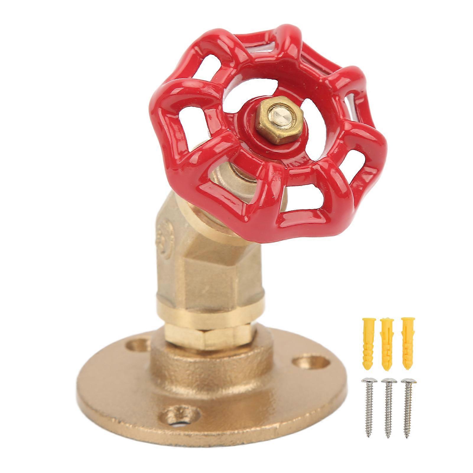 Heavy-Duty Wall-Mounted Pipe Hook Rack for Home Decor