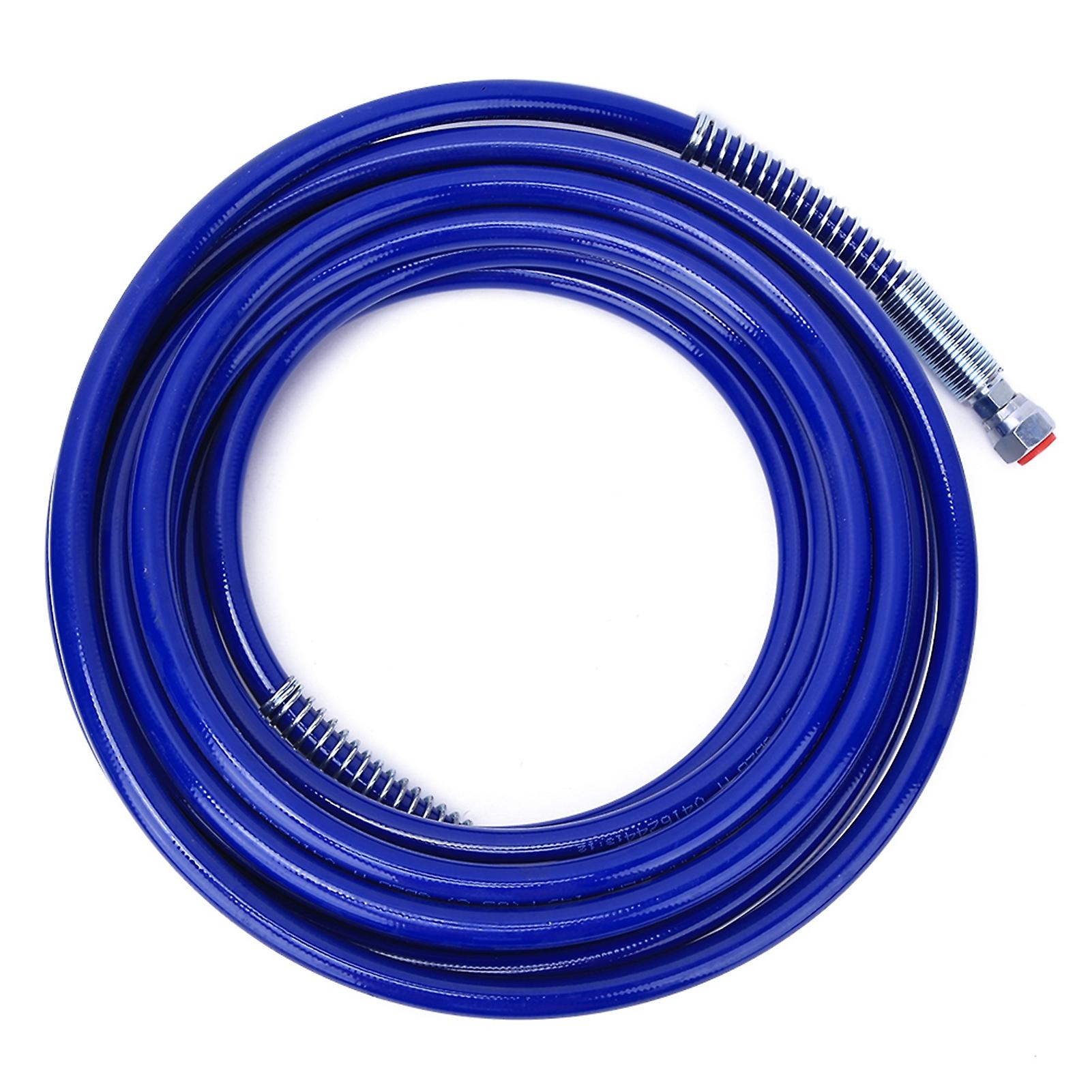 1/4in Paint Spray Hose Airless Sprayer Gun Flexible Fiber Tube 10 Meters 3265Psi