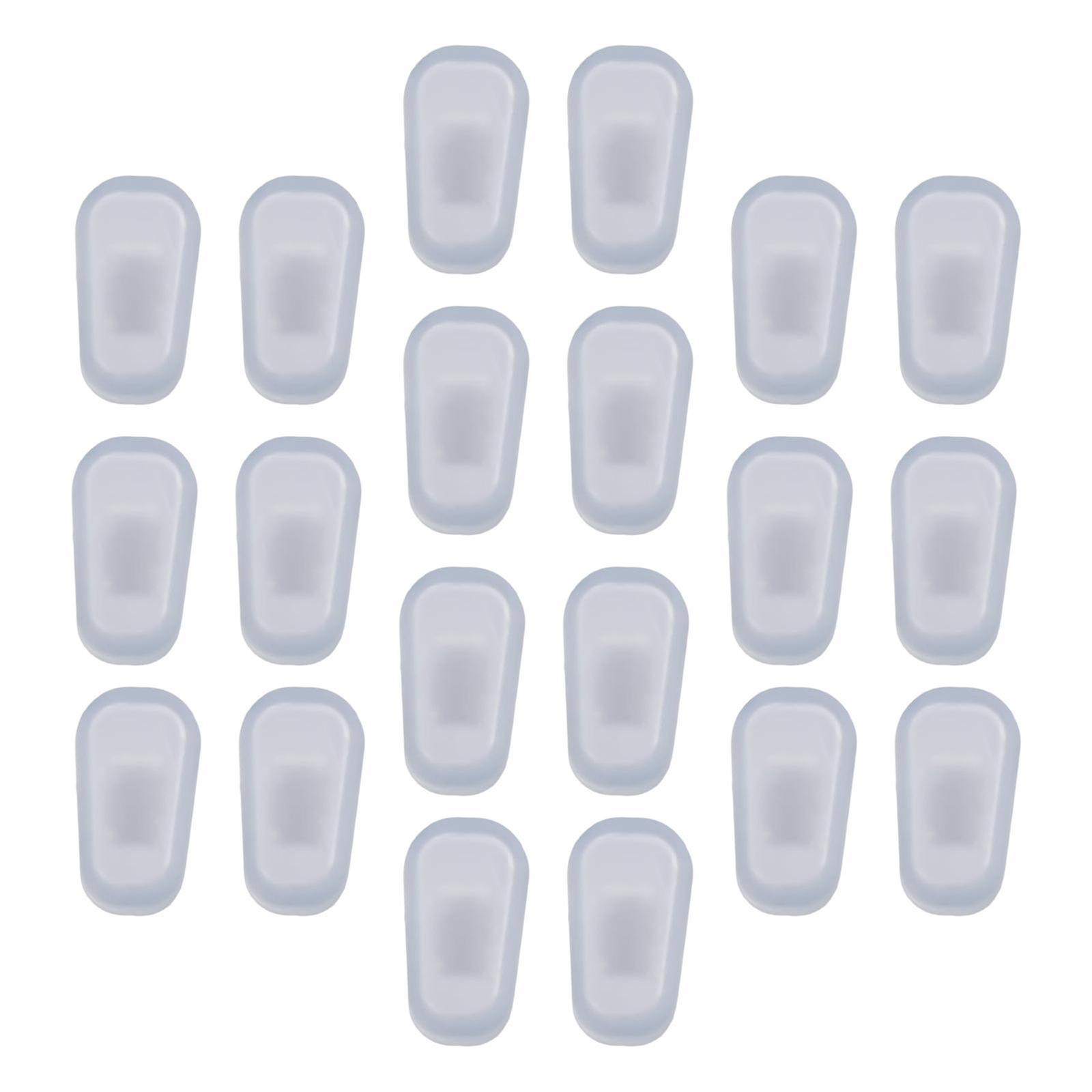 10-Pairs Soft Silicone Eyeglasses Glasses Nose Pads Nosepads Replacement L