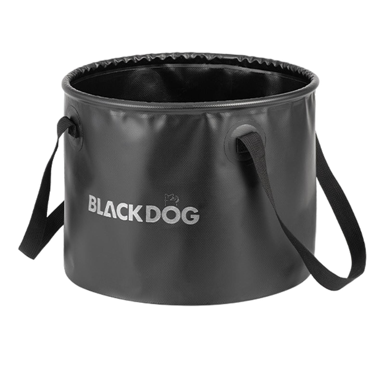 Folding Round Bucket with Handle Portable 20L Mesh Container for Camping