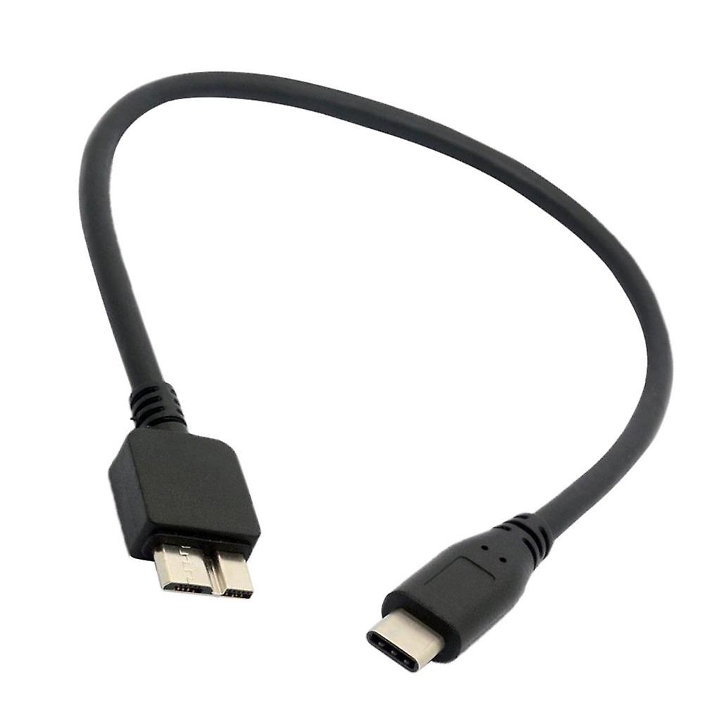 USB C to Micro USB B Adapter Cable Connector Line for HDD Hard Drive 30cm