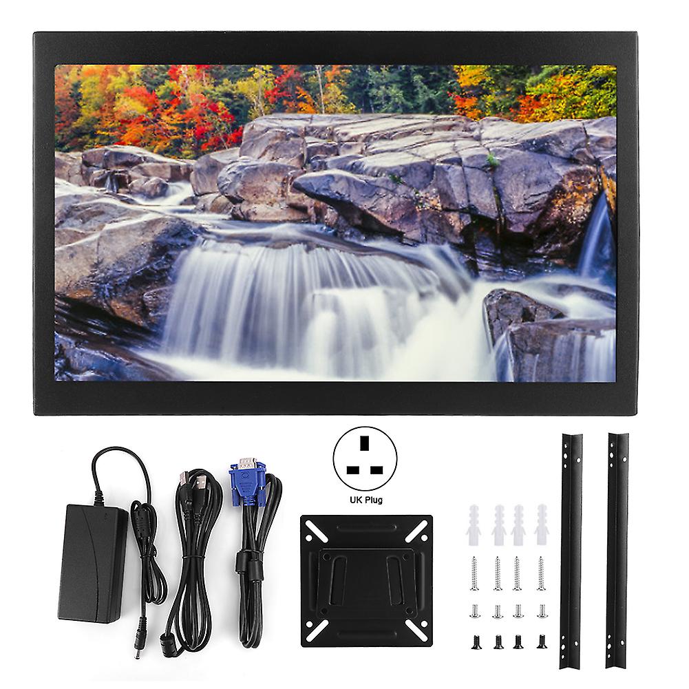 15.6-Inch Screen Capacitive Touch Display Full-View IPS 1080P HDMI VGA USB (110V-240V)