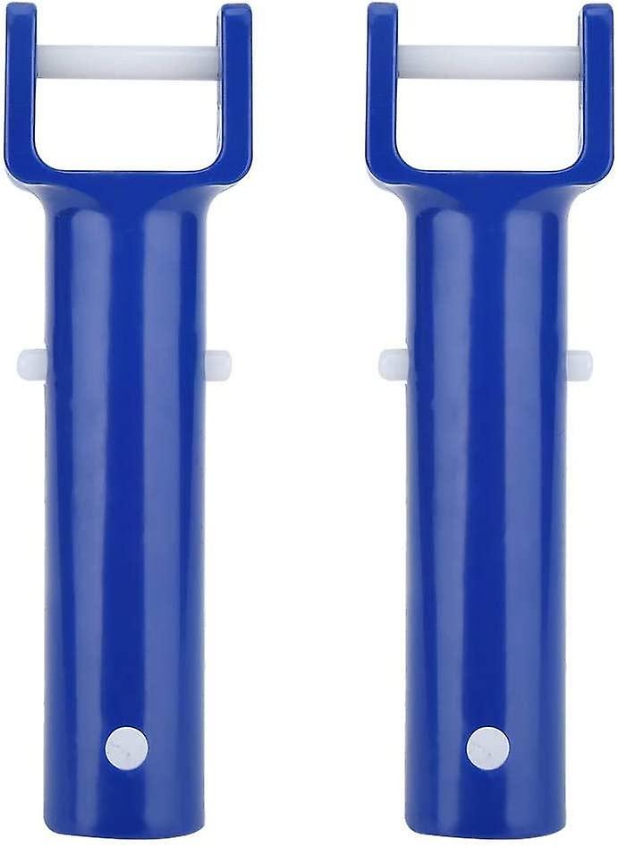 Pool Clip Clip 2 Pcs Blue Swimming Pool V Shape Clip Brush Head Handle Replacement Swimming Pool Acc
