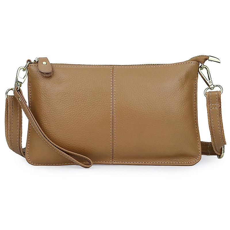 Damer Kvinnor Läder Handväska Fullskikt Läder En axel Crossbody Väska Äkta läder Kopplingsväska
