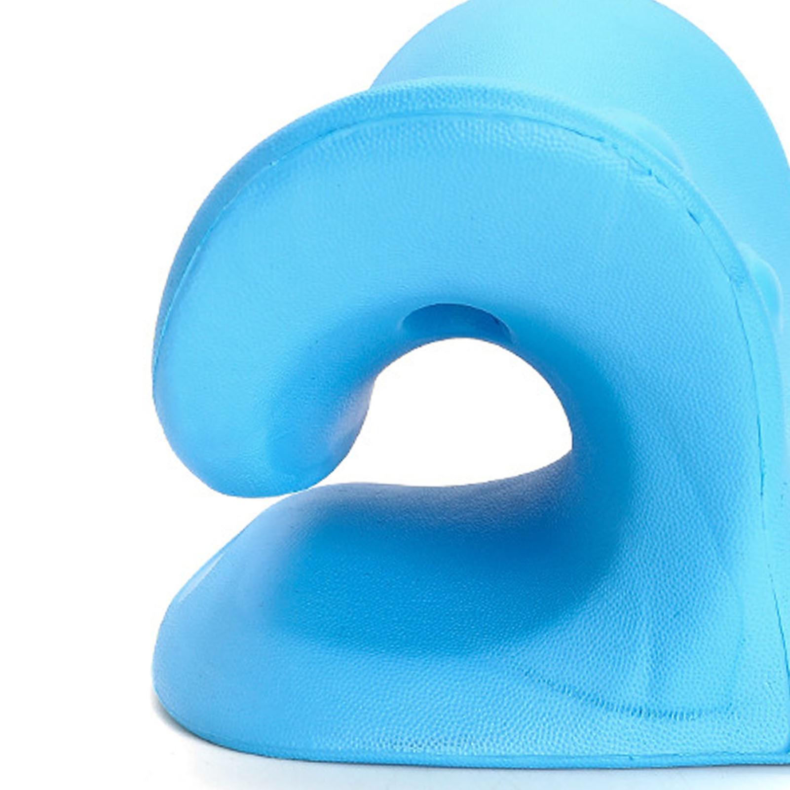 Neck and Shoulder Relaxer Reduce Pain Neck Stretcher Cervical Traction Device for Cervical Spine Alignment Blue 