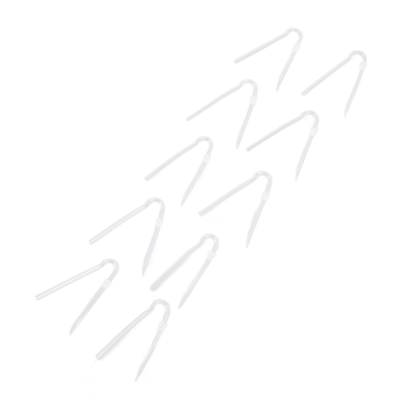 10pcs Type R BTE Earmold Replacement Preformed R Shape Sound Aid Tubes with Tube Lock 3.6 X 2mm 