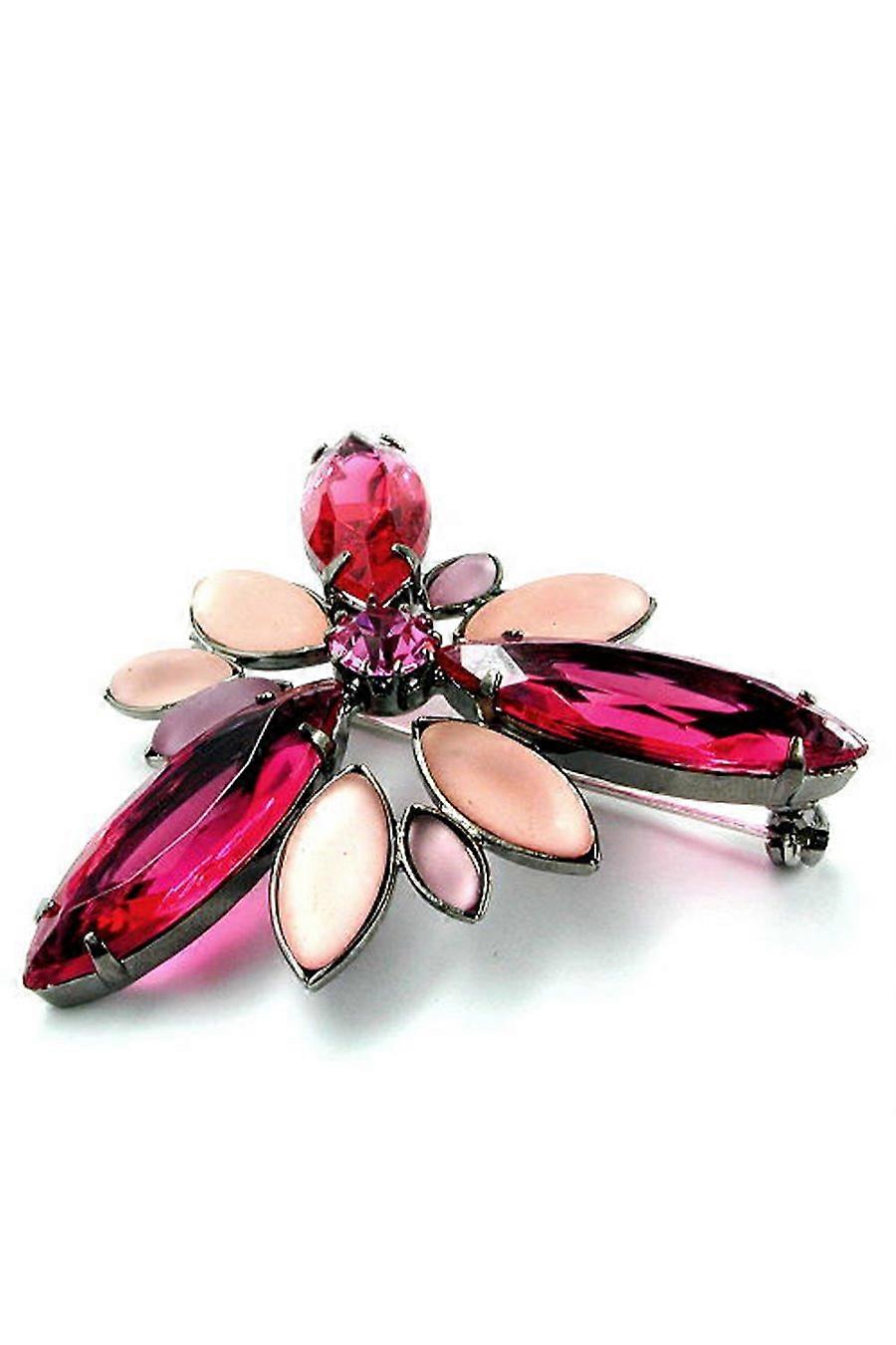 Brooch Pink Silver - Gl07212