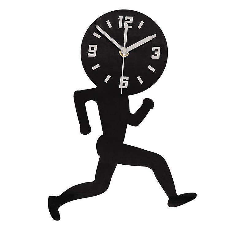 Man Runing Pattern Wall Clock 3d Wall Clock For Home Office Decorations