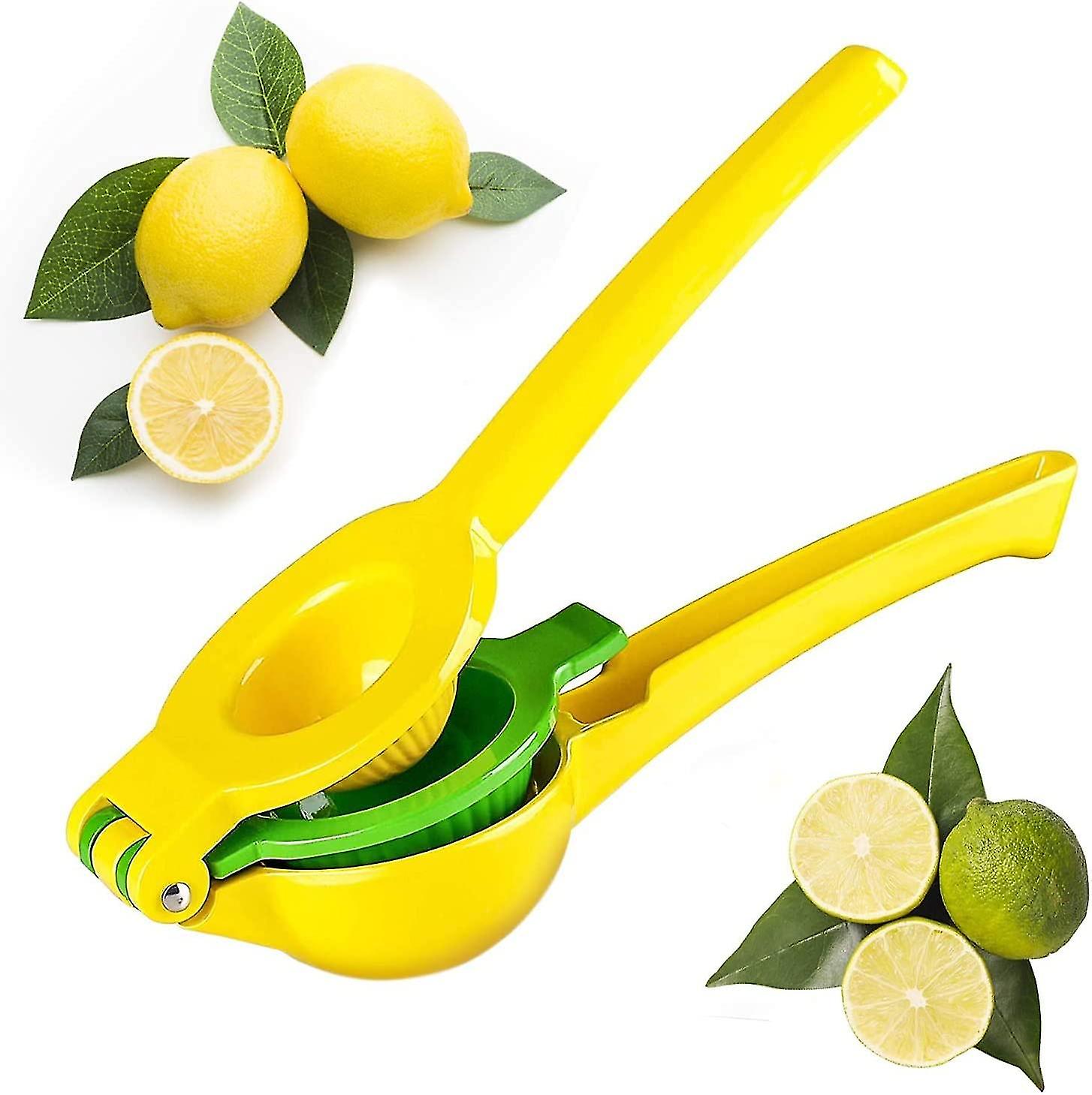 Lemon Lime Squeezer, Hand Juicer Lemon Squeezer, Max Extraction Manual Citrus Juicer(1pc, Yellow)