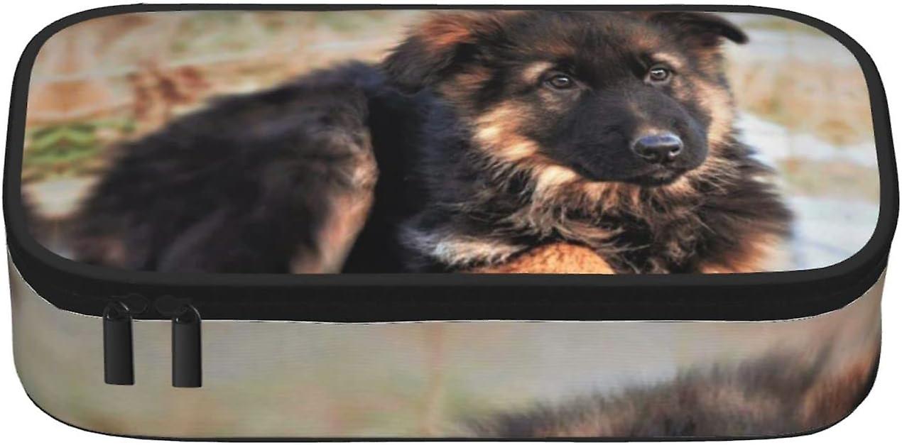 مقلمة، حقيبة قلم ذات سعة كبيرة مع سحاب لللوازم المدرسية والمكتبية - 8.3x3.7x2.0 بوصة، كلب3، مقاس واحد، طراز أوروبي وأمريكي80446