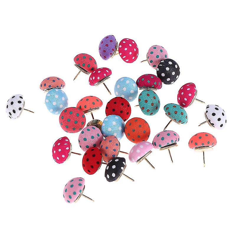 30pcs Mushroom Shape Push Pins