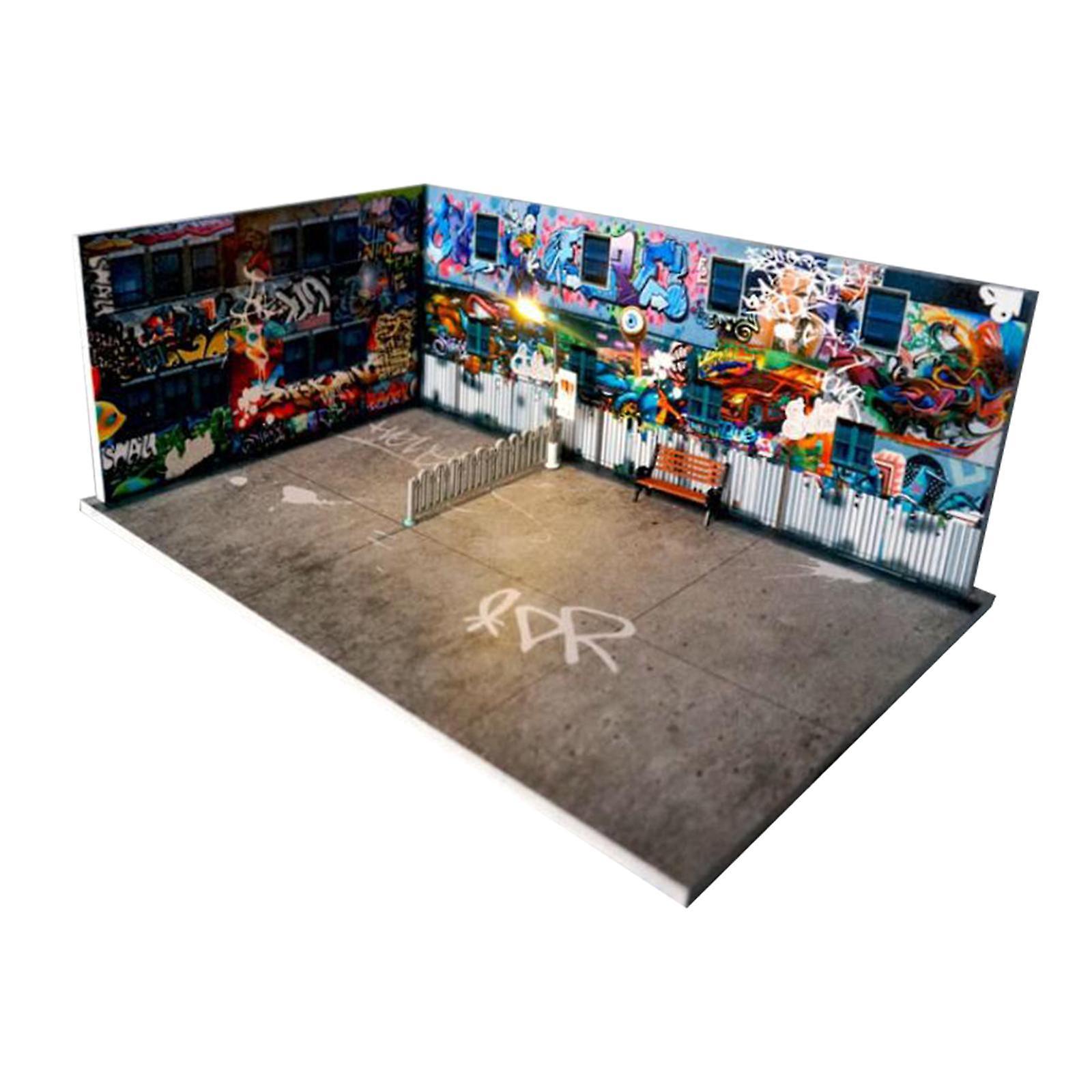 1/64 Scale Model Car Display Props Large Garage Toy Car Display Case Diorama