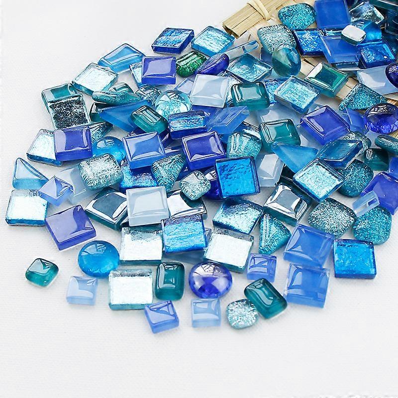 200g Colorful Glitter Shiny Glass Sparkly Mosaic Tiles Bulk
