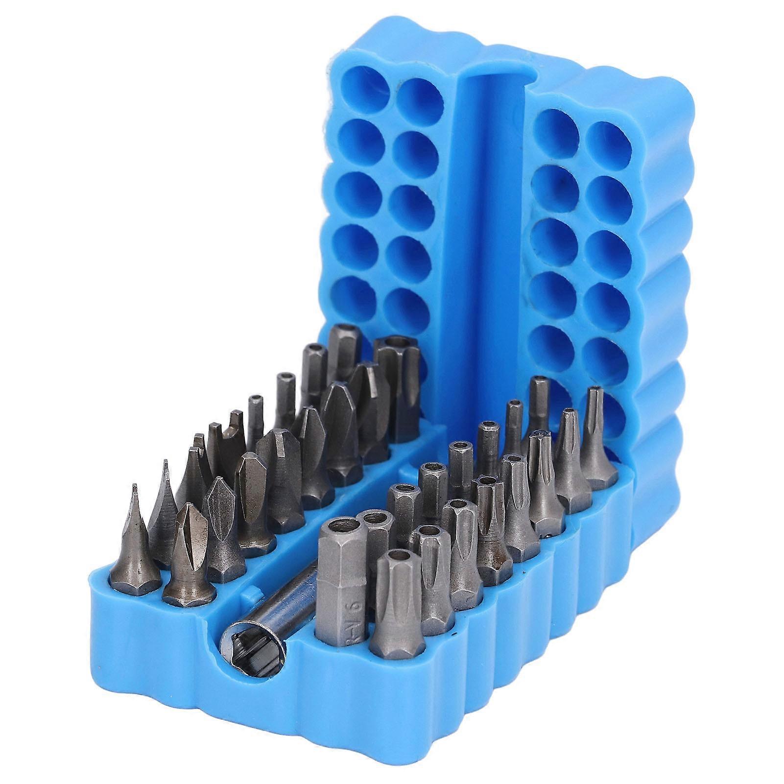 33Pcs Security Screwdriver Bit 1/4in Hex Shank Tool Set Kit for Maintenance Repair