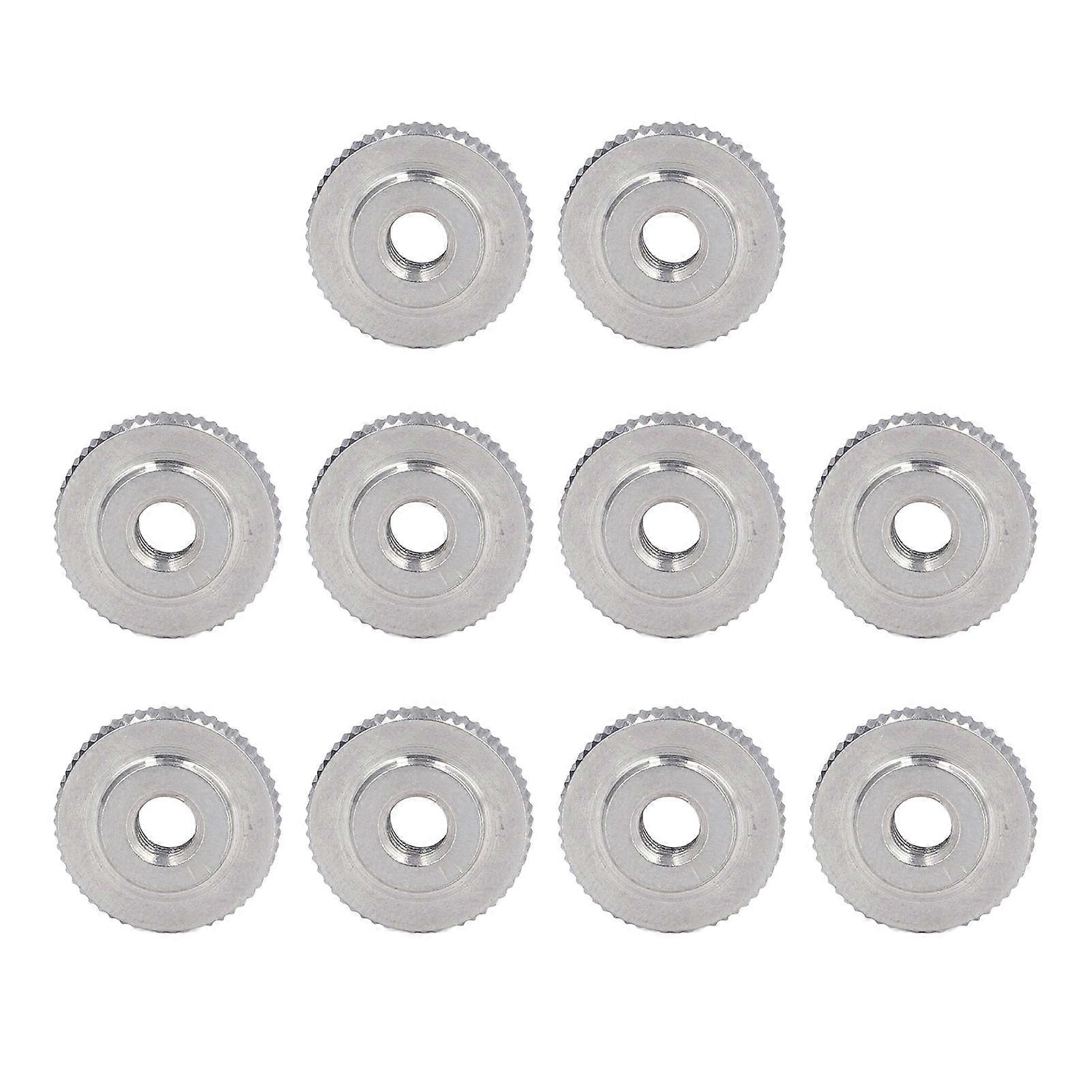 Knurled Thumb Nut 304 Stainless Steel Knurled Flat Head Through Hole Hand Tightening NutM6