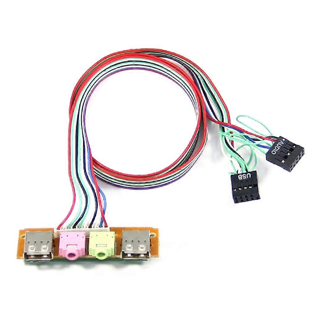 6.8CM PC Computer Cable & ConnectorCase Front Panel USB/ Audio Front USB 2.0