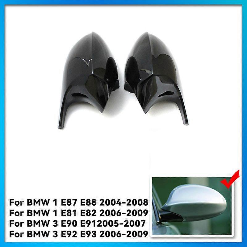 E90 E91 Black M3 Style Cover E81 E82 E87 E88 for BMW 1 3 Series E92 E93 Carbon Fiber M Look Rear Mirror Cap Car Accessories